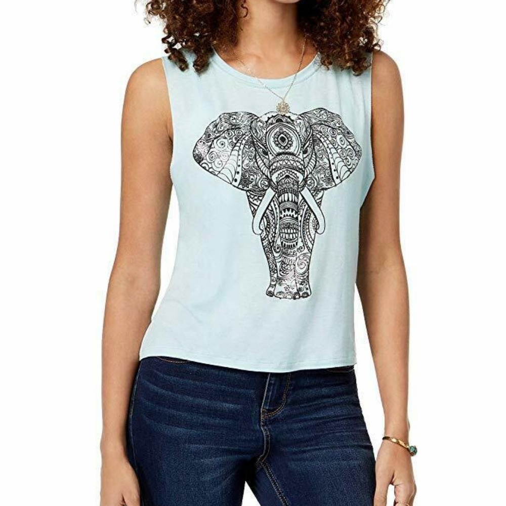 Rebellious One Juniors Graphic Tank Top